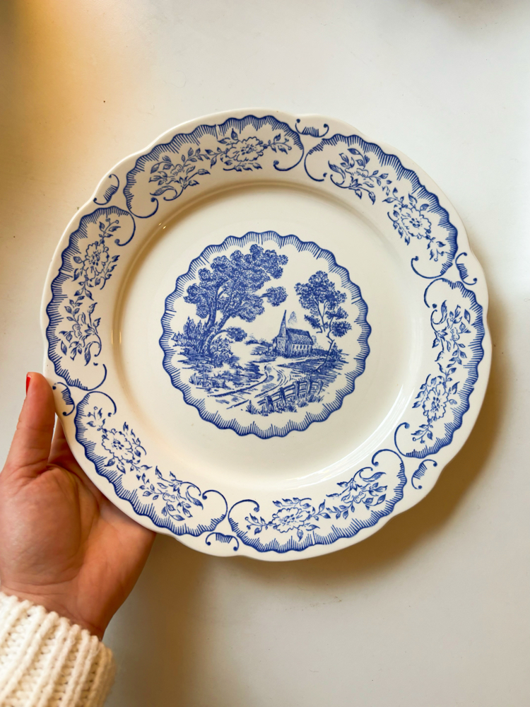 Bleu & Blanc Porcelain Wall Plate 