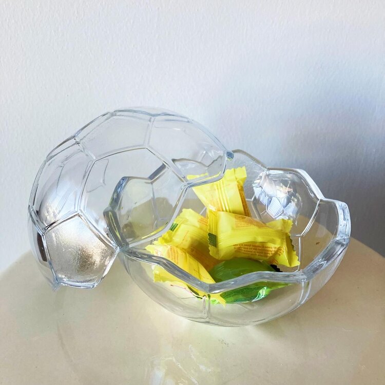 Football Shaped Glass Box