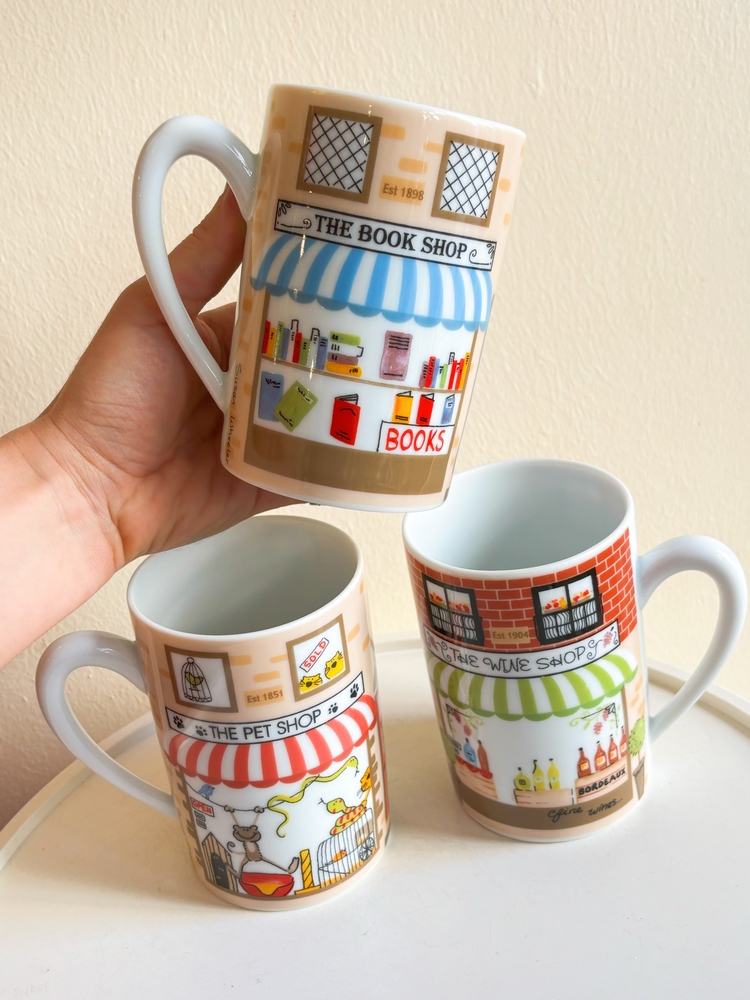 Book Shop & Wine Shop & Pet Shop Mugs