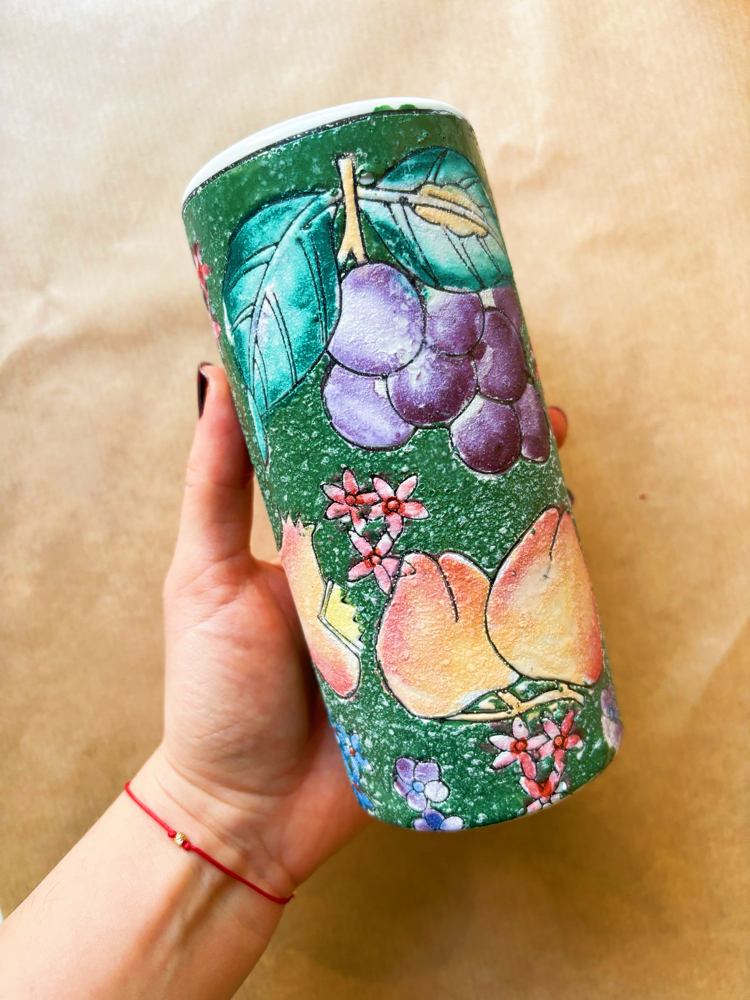 Handmade Greek Ceramic Vase 