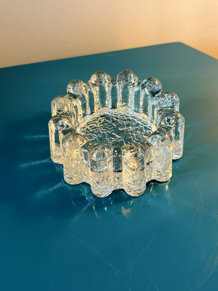 70’s Heavy Glass Ashtray