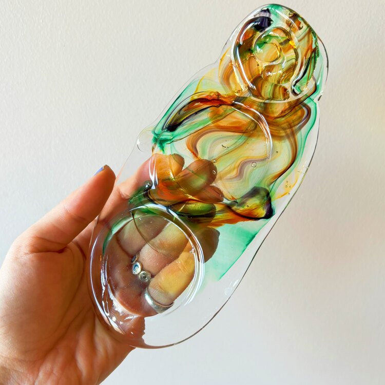 Handmade Art-Glass Candleholders