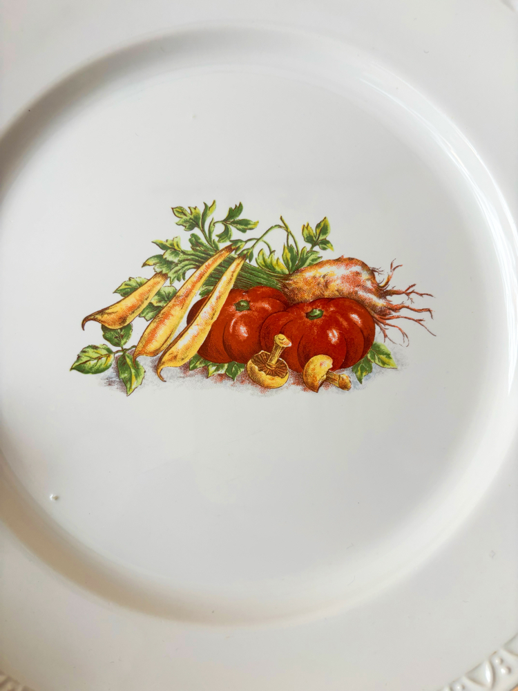Veggies Porcelain Wall Plate