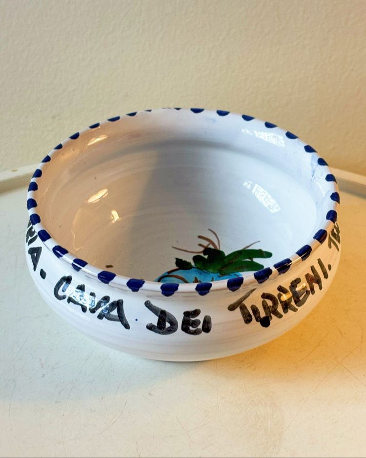 “Hotel Victoria” Handmade Italian Ceramic Candy Bowl