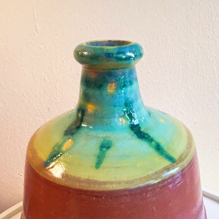 Handmade Color Blocked Vase 