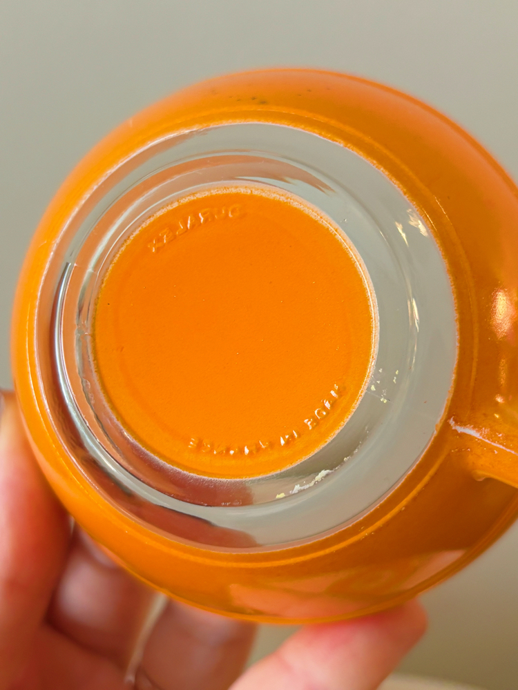 80’s Duralex Orange Glass Espresso Cups 