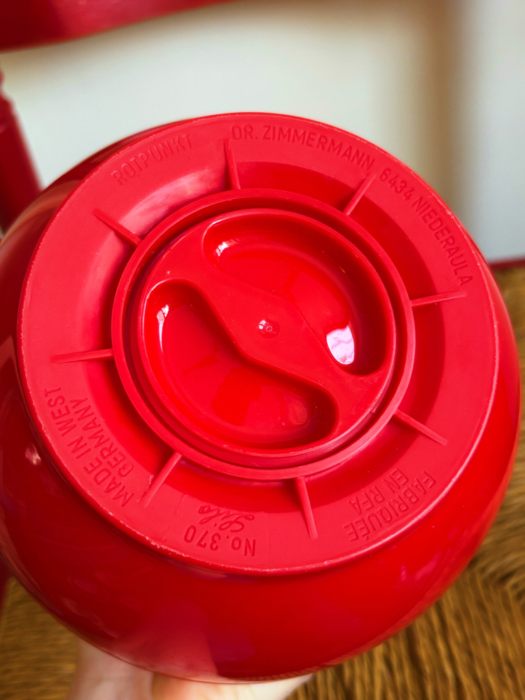 80’s Bright Red West German Thermos Jug
