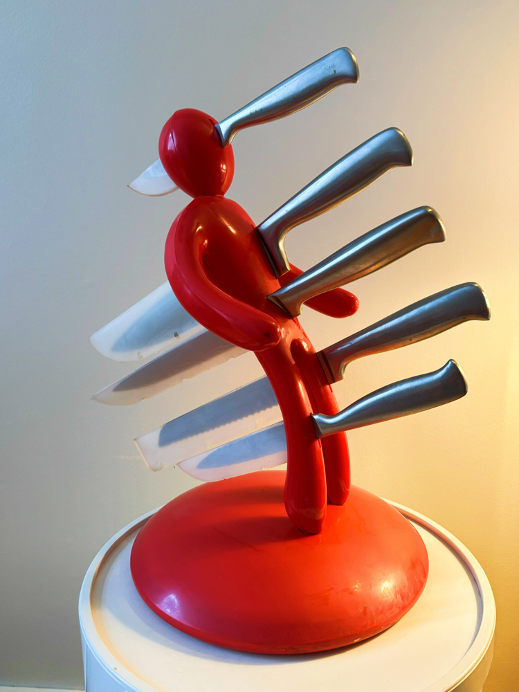Red Koziol Knife Set