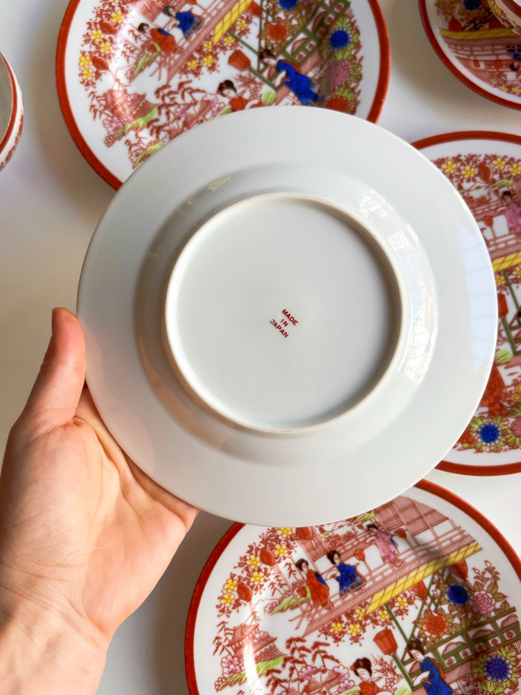 70’s Japanese Porcelain Plates 