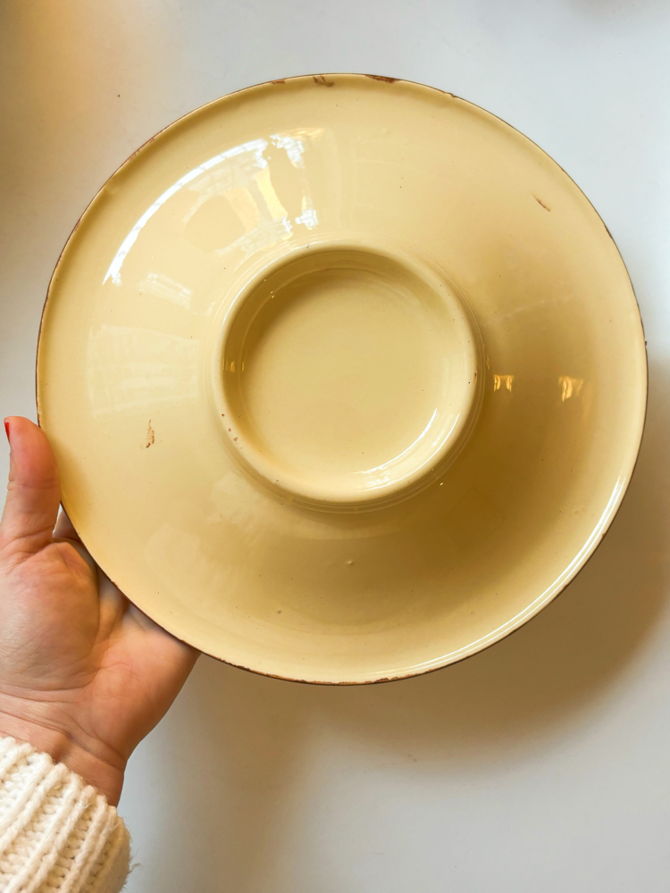 60’s French Longchamp Handpainted Wall Plate
