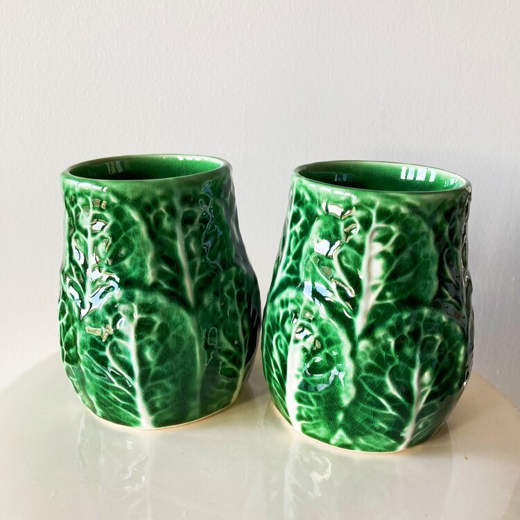 70’s Portuguese Cabbage Mugs
