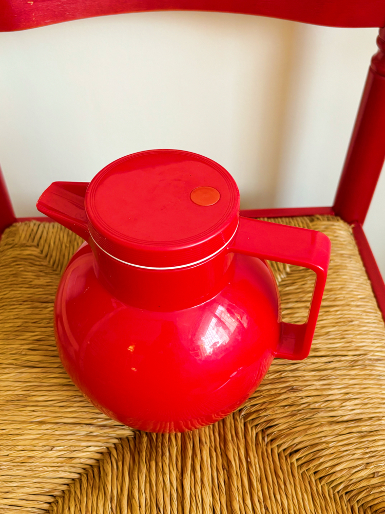 80’s Bright Red West German Thermos Jug