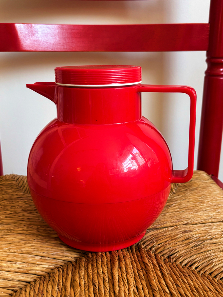80’s Bright Red West German Thermos Jug