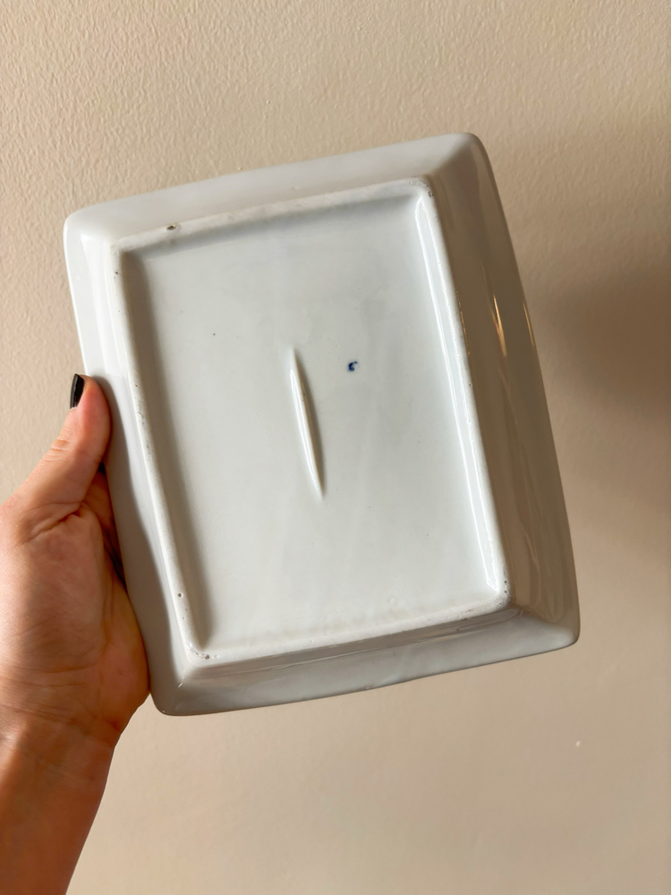 90’s Hand Painted Ceramic Catchall 