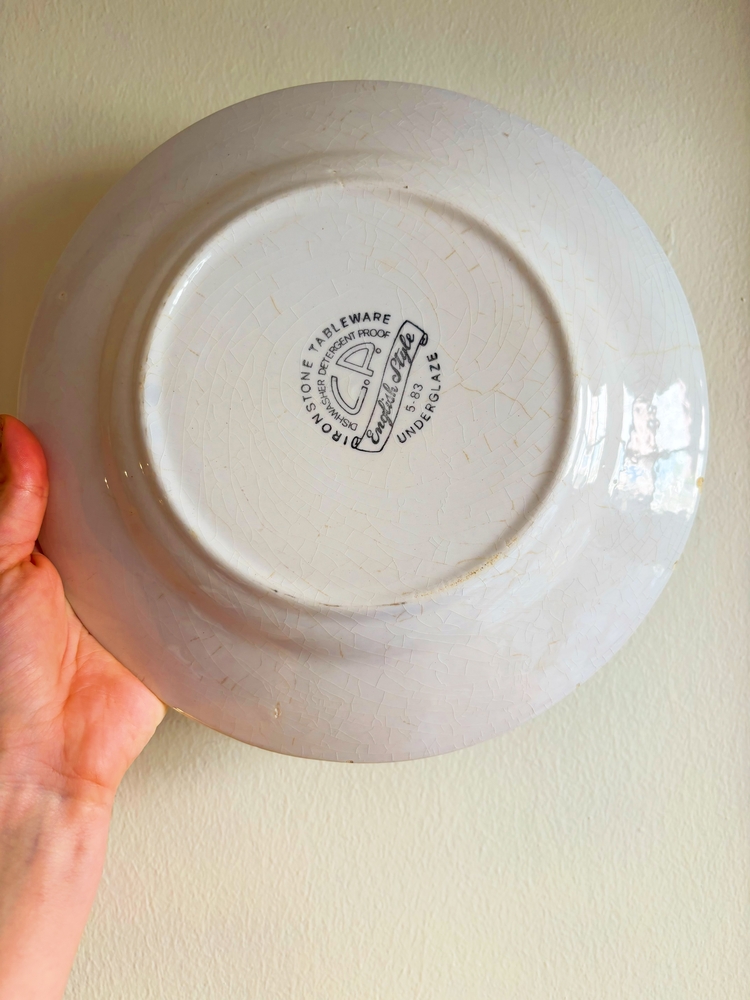 70’s English Ironstone Fish Wall Plate