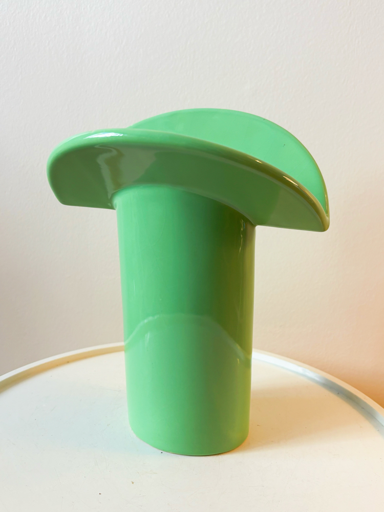 90’s Green Mushroom Vase