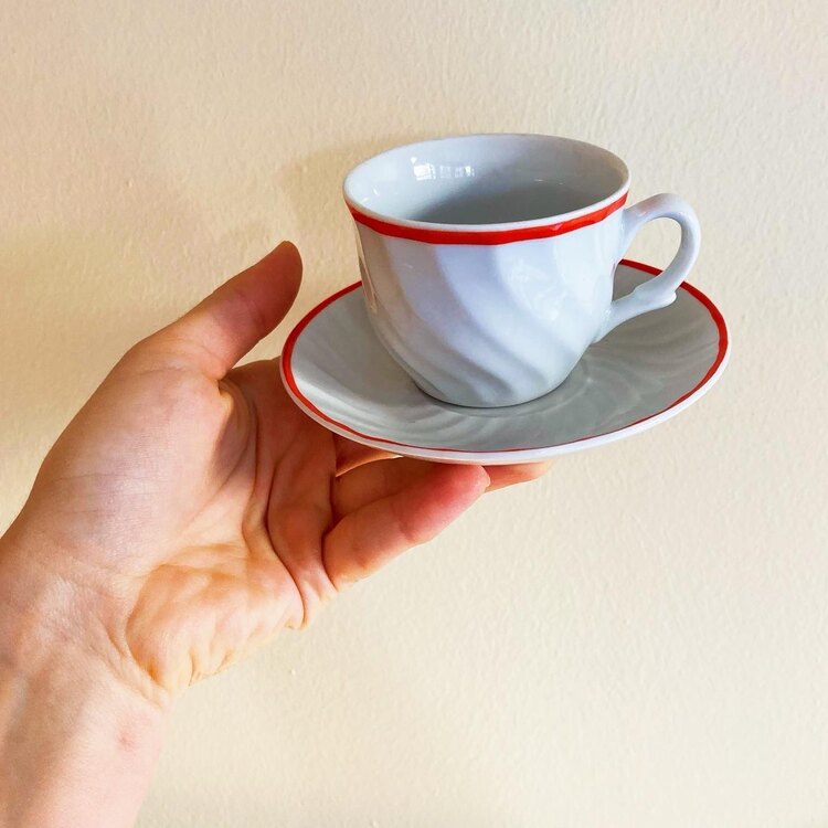 80’s Porcelain Espresso Cups 