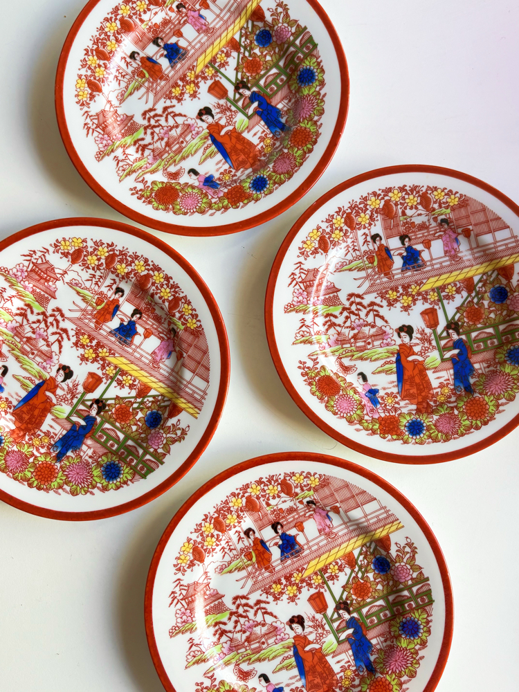 70’s Japanese Porcelain Plates 