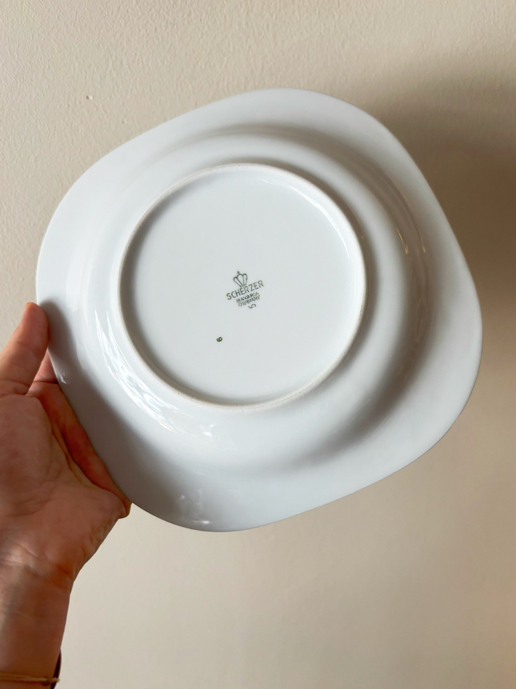 80’s Bavarian Porcelain Deep Plates 