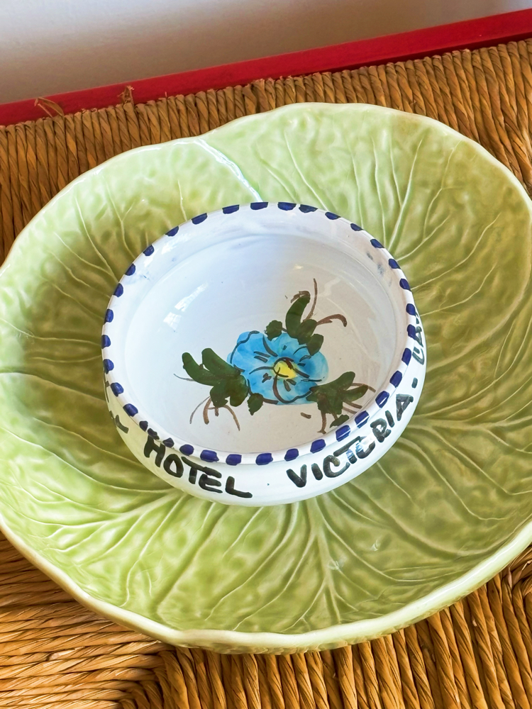“Hotel Victoria” Handmade Italian Ceramic Candy Bowl