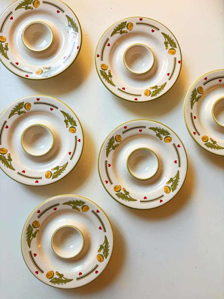 Vintage German Farmhouse Egg Cups