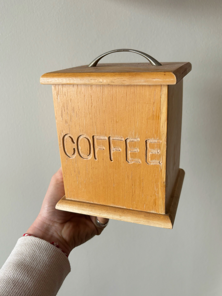 Vintage Wooden Container Rack