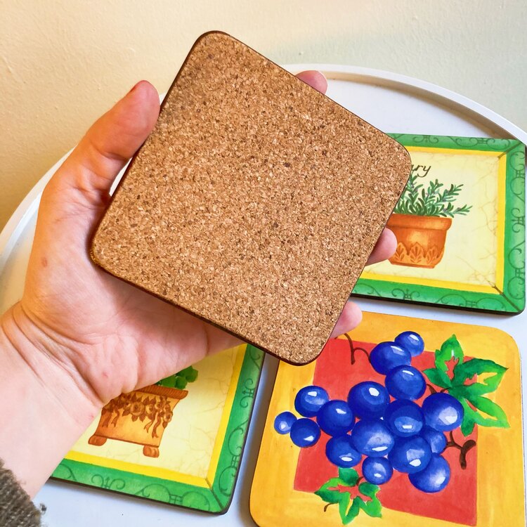 Vintage Cork Coasters