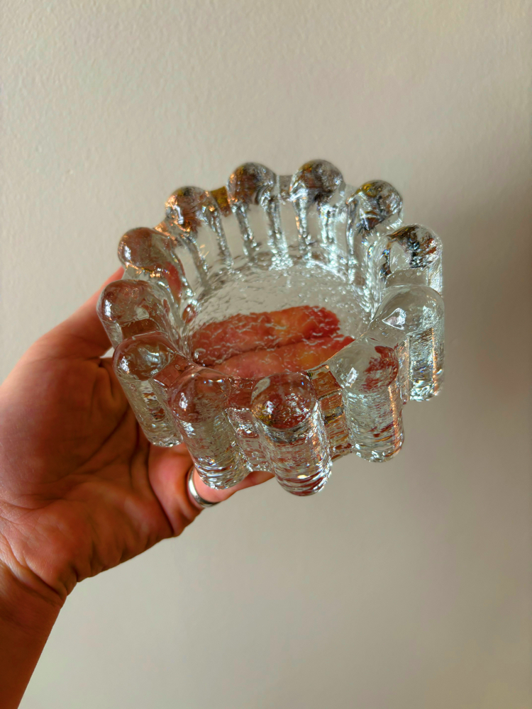 70’s Heavy Glass Ashtray