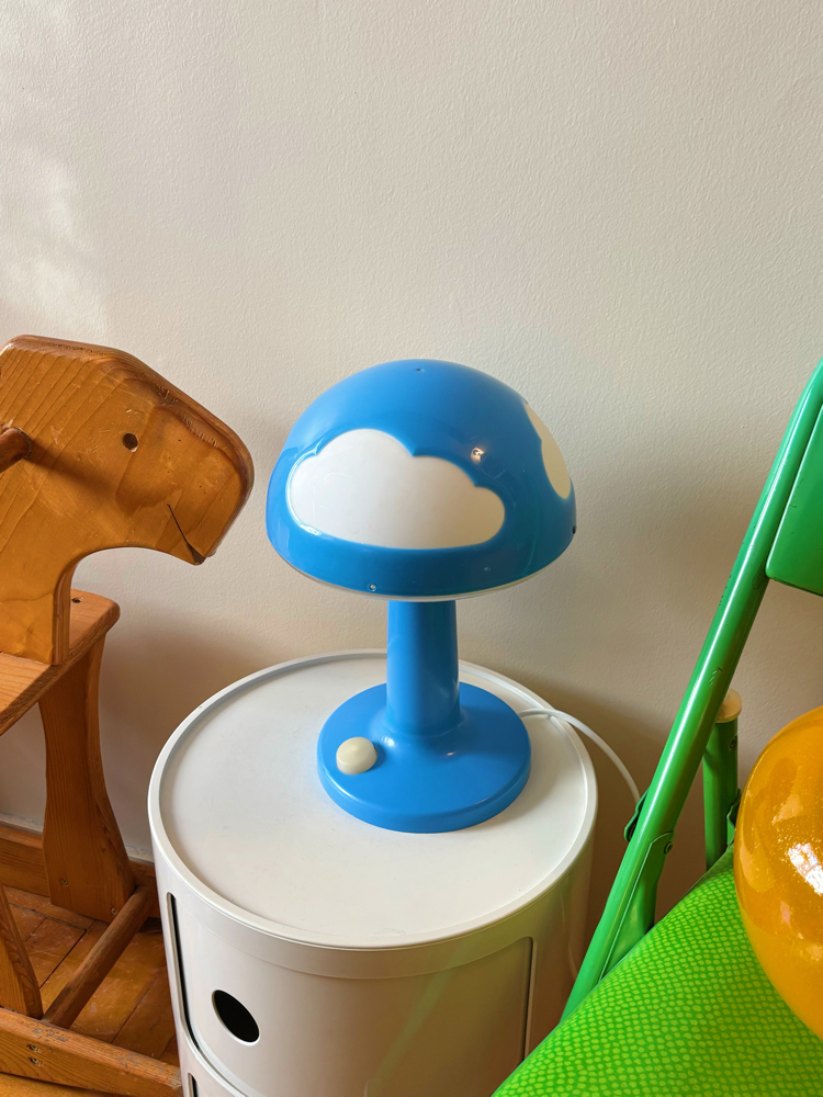 00’s Blue Mushroom Cloud Lamp 