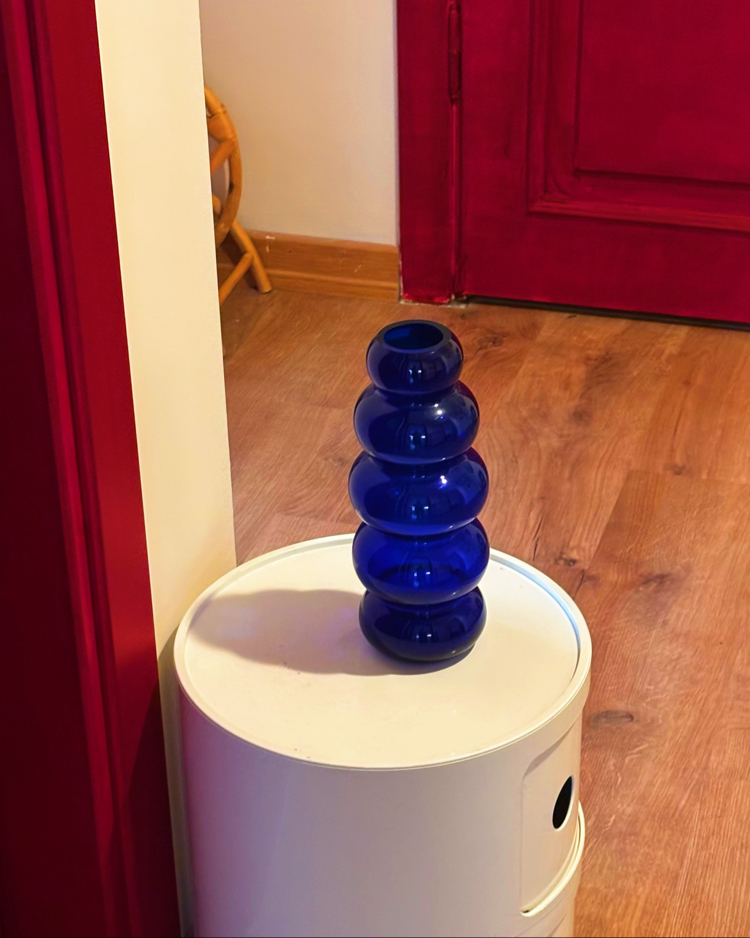 1960’s Cobalt Blue Bubble Vase