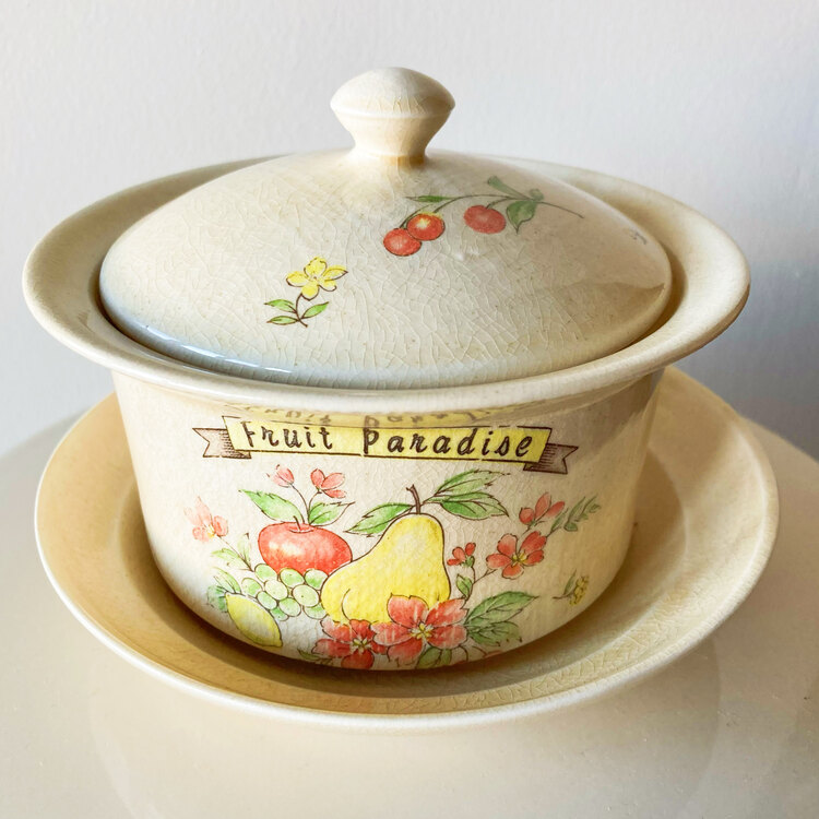 “Fruit Paradise” Vintage Ceramic Box 