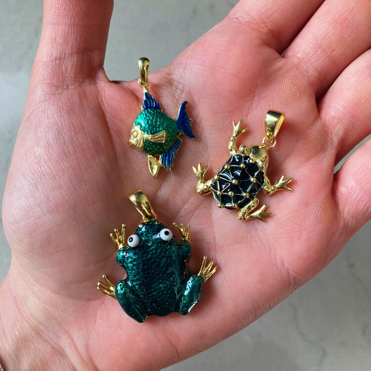 Vintage Deadstock 925 Silver Pendants 