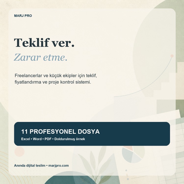 MARJ PRO — Teklif ve Fiyatlandırma Sistemi