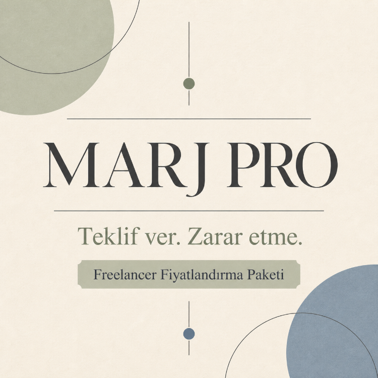 MARJ PRO - Freelancer Fiyatlandırma Paketi
