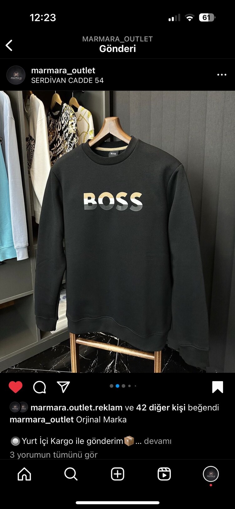 B*SS SWEATSHİRT