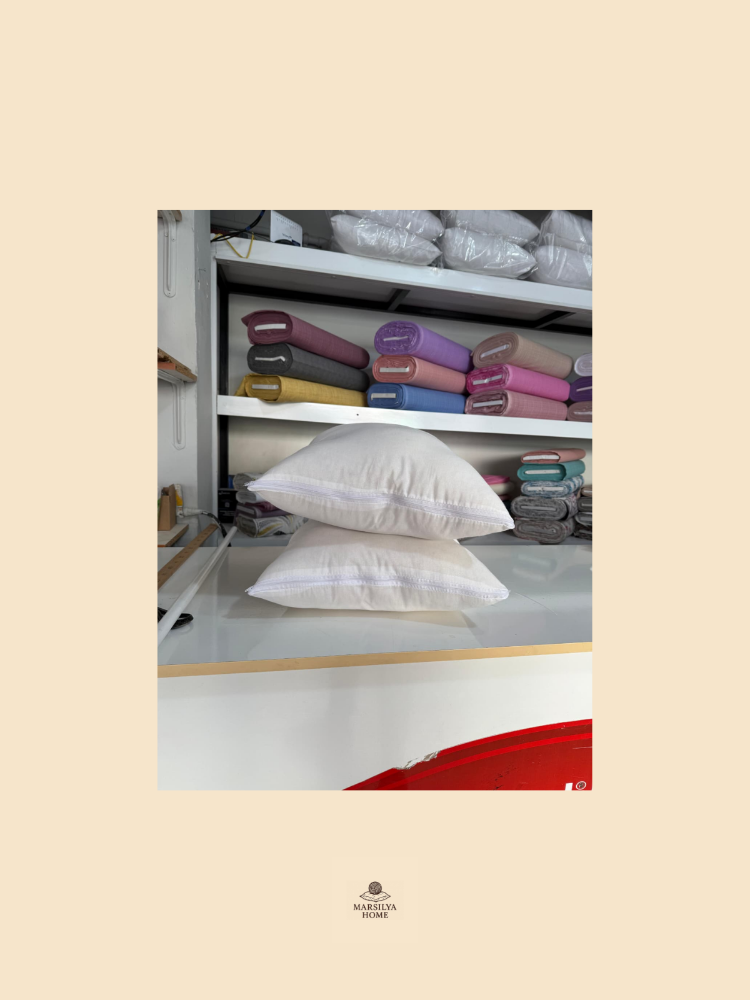 1 ADET YASTIK (50 X 70 CM ) - %100 DOĞAL MERİNOS KUZU YÜN DOLGULU