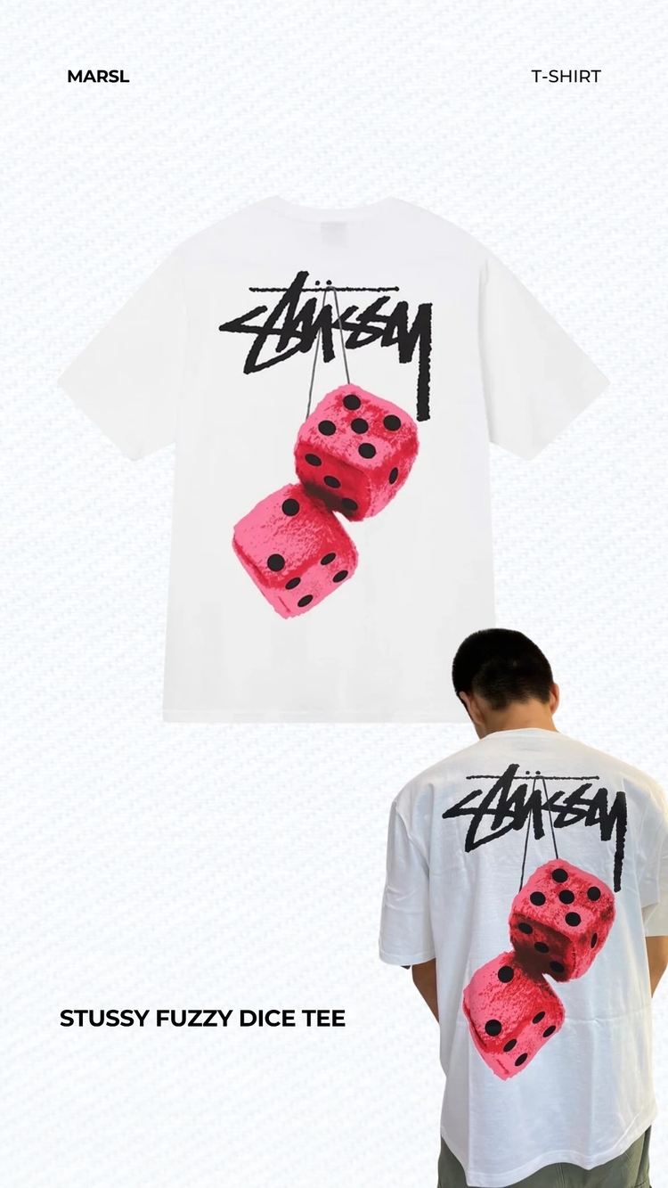 STSSY Fuzy Dice Tshirt 