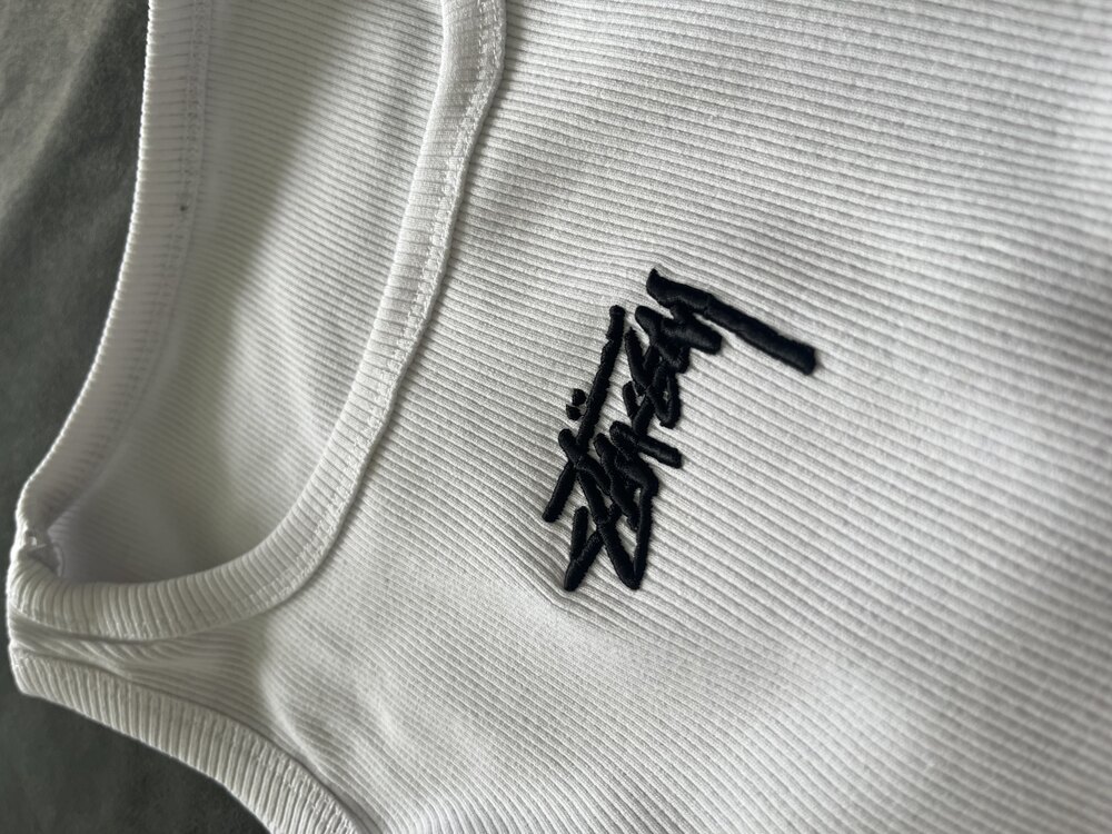 Stüssy Kabartma Nakışlı Tank Top Atlet (1 Adet)