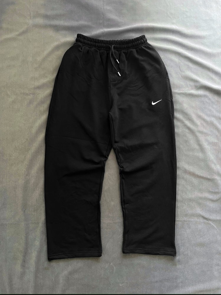 KIŞLIK NKE Vintage Baggy Siyah Tracksuit (Ayarlanabilir Paça Lastiği KIŞLIK KUMAŞ)