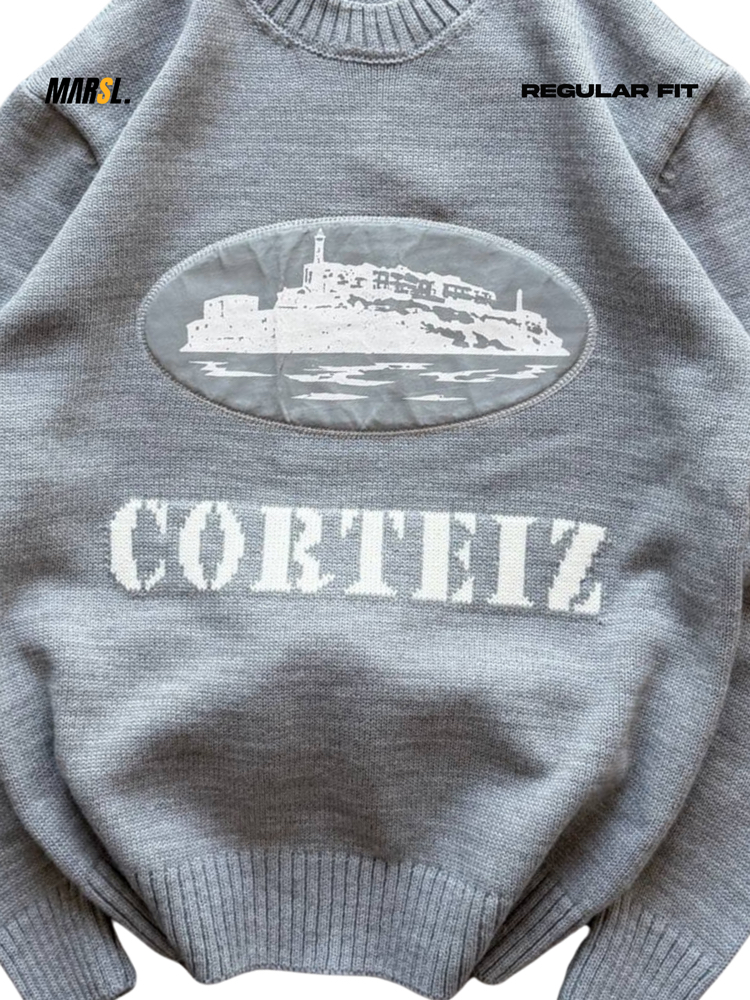 CRTZ Regular Fit Triko Gri Kazak
