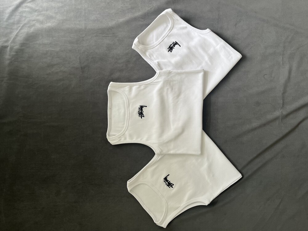 Stüssy Kabartma Nakışlı Tank Top Atlet (1 Adet)