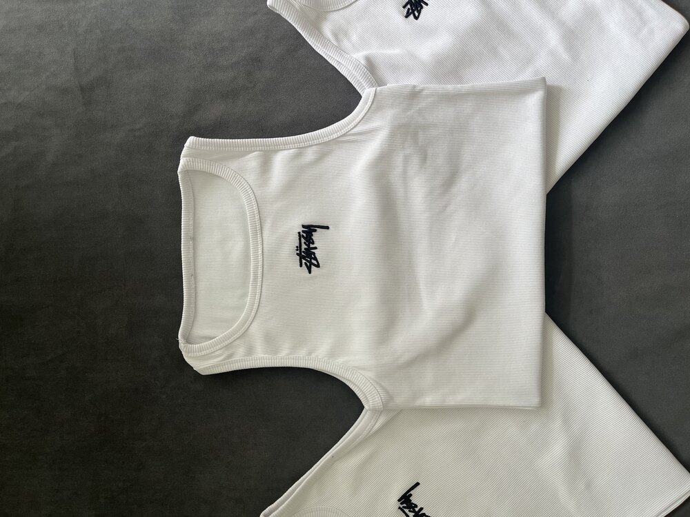 Stüssy Kabartma Nakışlı Tank Top Atlet (1 Adet)
