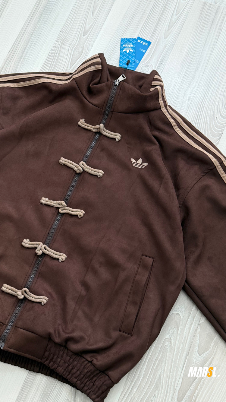 ADDS Chinese Vintage Oversize Kahverengi Kadife Ceket