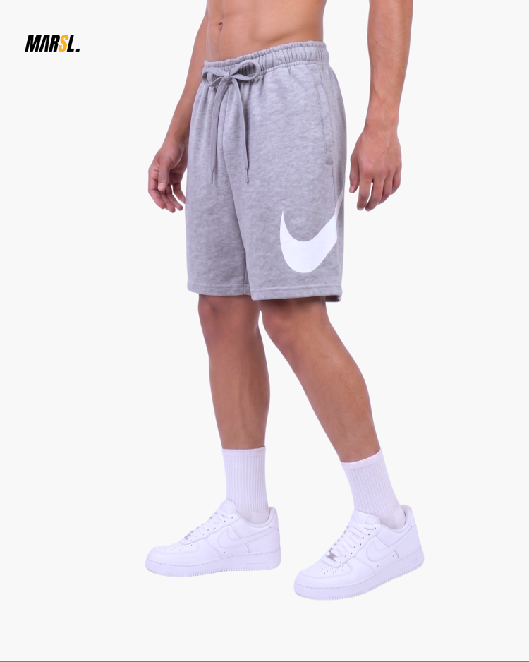 NKE Swoosh Baskılı Oversize Gri Şort