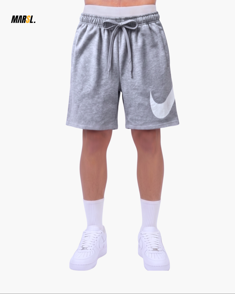 NKE Swoosh Baskılı Oversize Gri Şort