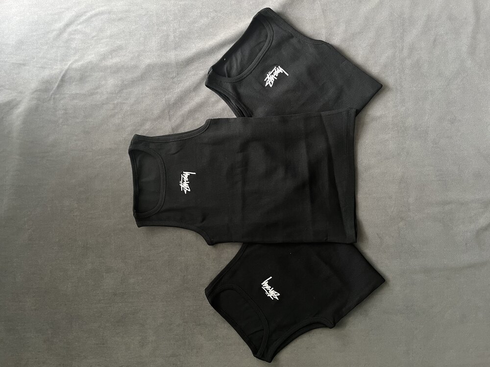 Stüssy Kabartma Nakışlı Tank Top Atlet ( 1 Adet )