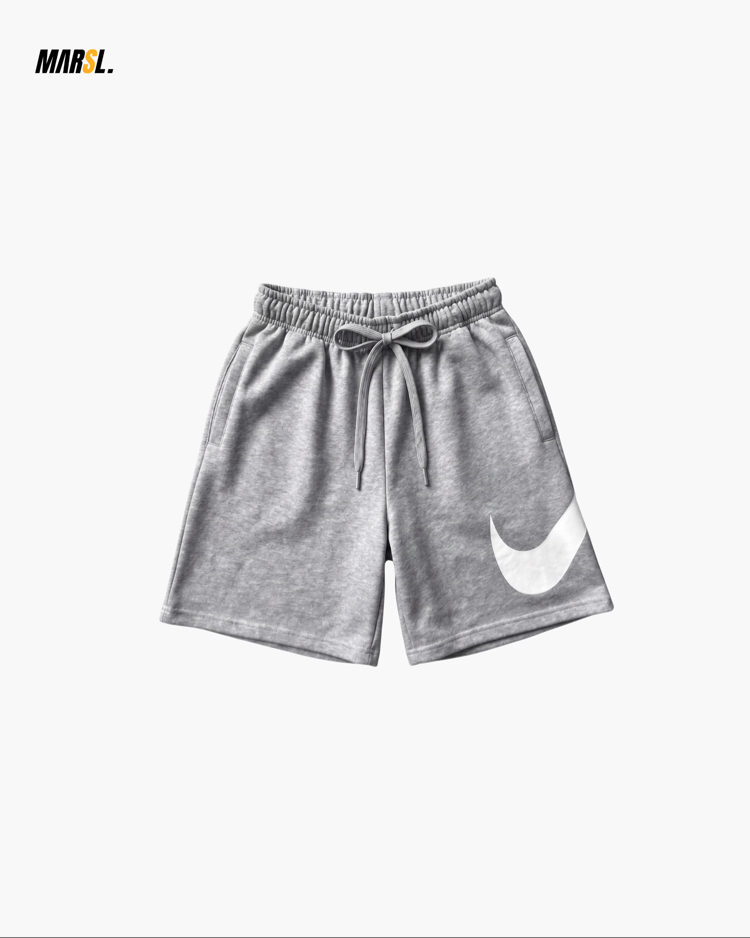 NKE Swoosh Baskılı Oversize Gri Şort