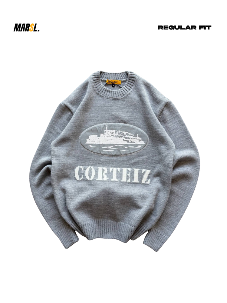 CRTZ Regular Fit Triko Gri Kazak