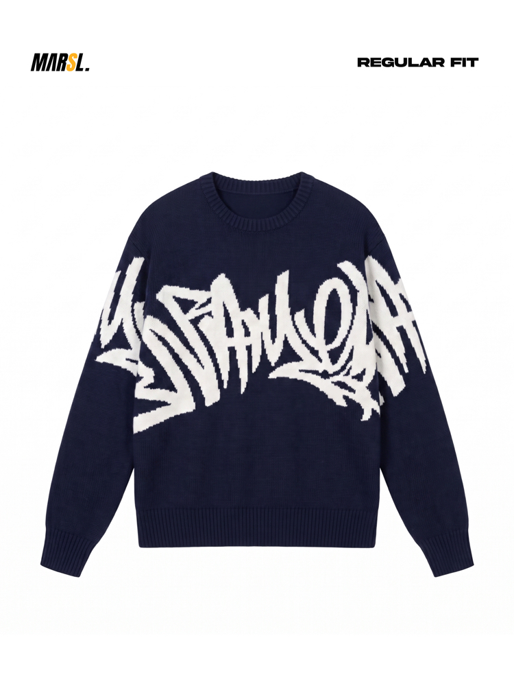SYNA Regular Fit Triko Lacivert Kazak