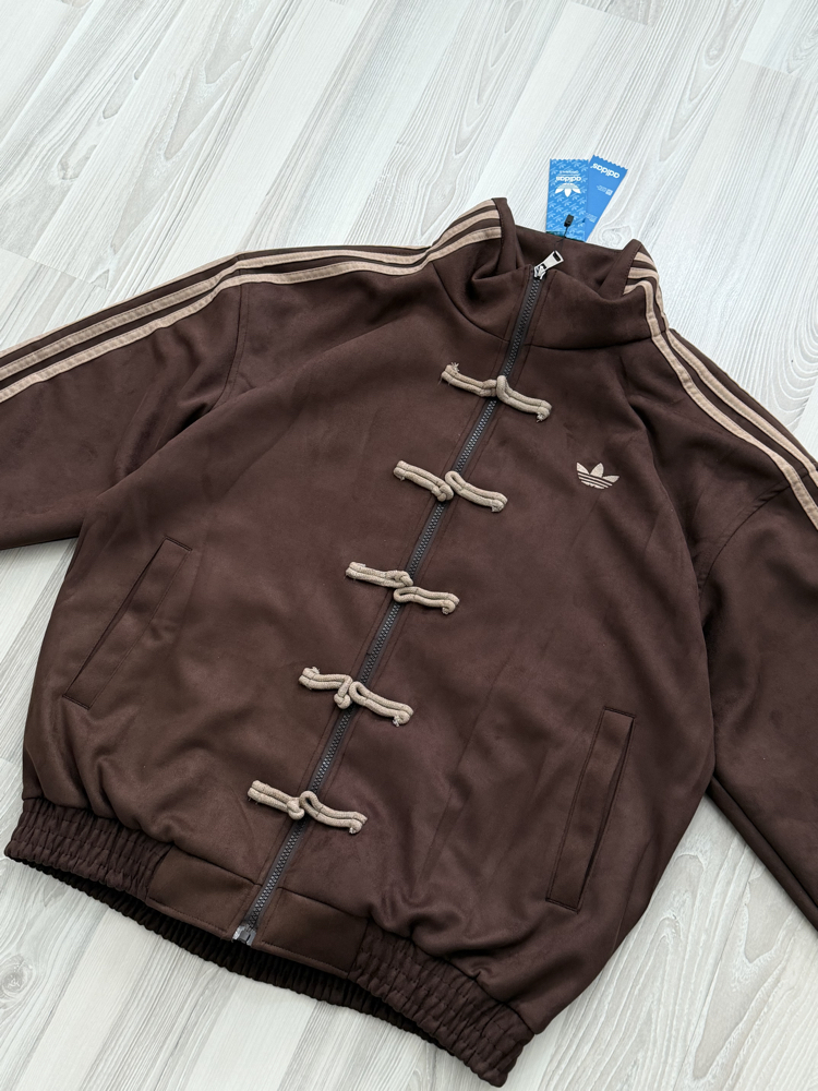 ADDS Chinese Vintage Oversize Kahverengi Kadife Ceket